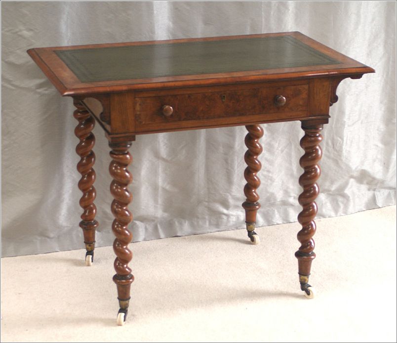 3004 Antique Walnut Writing Table By Edwards & Roberts Front